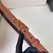 Kitlife Prada Suede Leather Belt Brown 1.5cm - 4