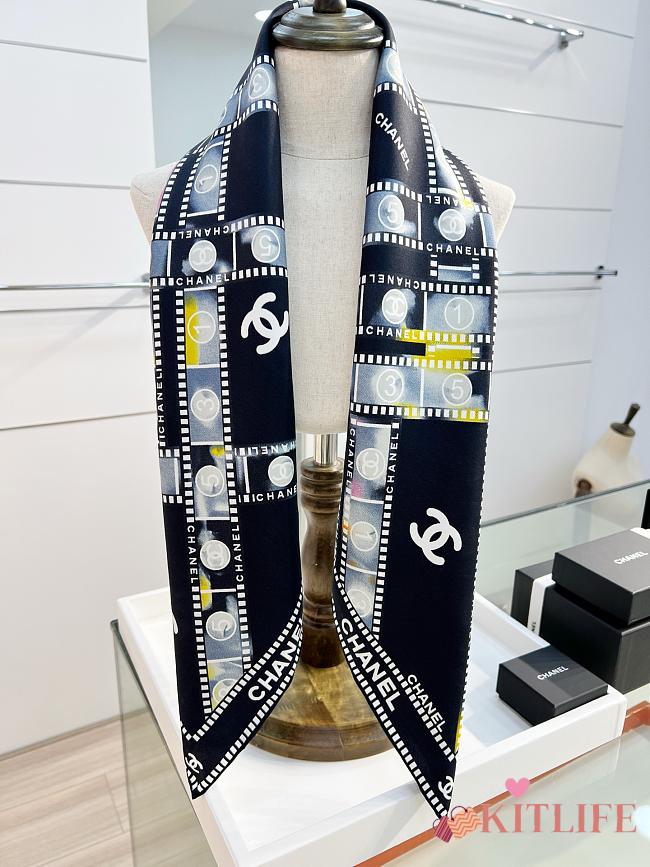 Kitlife Chanel Scarf Black 88x88cm - 1