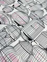 Kitlife Chanel 25S Birdcage Silk Scarf White 90x90cm - 5