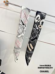 Kitlife Chanel 25S Birdcage Silk Scarf Black 90x90cm - 6