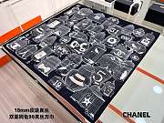 Kitlife Chanel 25S Birdcage Silk Scarf Black 90x90cm - 3