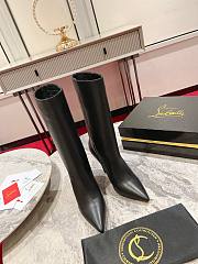 Kitlife Christian Louboutin Kate Kate Botta Boots Black Calfskin - 5