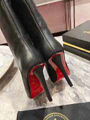 Kitlife Christian Louboutin Kate Kate Botta Boots Black Calfskin - 4