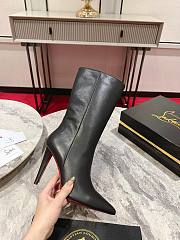 Kitlife Christian Louboutin Kate Kate Botta Boots Black Calfskin - 3