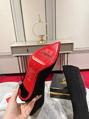 Kitlife Christian Louboutin Kate Kate Botta Boots Black Suede Calfskin - 6