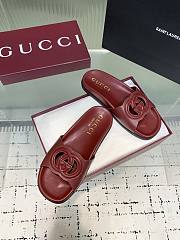 Kitlife Gucci Interlocking Double G Slippers Red - 3