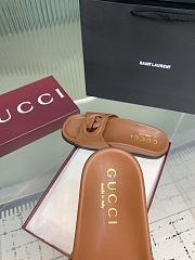 Kitlife Gucci Interlocking Double G Slippers Brown - 3