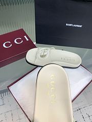 Kitlife Gucci Interlocking Double G Slippers White - 6