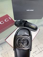 Kitlife Gucci Interlocking Double G Slippers Black - 2