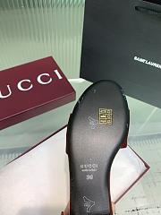 Kitlife Gucci Interlocking Round Buckle Slippers Red - 6