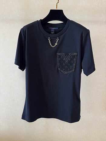 Kitlife Louis Vuitton Monogram Pocket T-Shirt Black