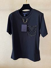 Kitlife Louis Vuitton Monogram Pocket T-Shirt Black - 5