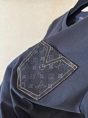 Kitlife Louis Vuitton Monogram Pocket T-Shirt Black - 6