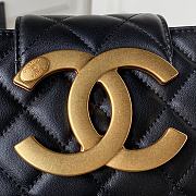 Kitlife Chanel Metal Big Logo Bag Black AS4611 11.5×24×4.5cm - 3