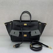 Kitlife Balenciaga Bel Air Carry All Bag in Black Gold Hardware 30x10x24cm - 1