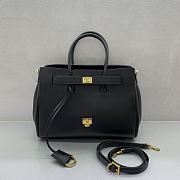 Kitlife Balenciaga Bel Air Carry All Bag in Black Gold Hardware 30x10x24cm - 2