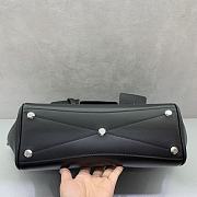 Kitlife Balenciaga Bel Air Carry All Bag in Black Silver Hardware 30x10x24cm - 4