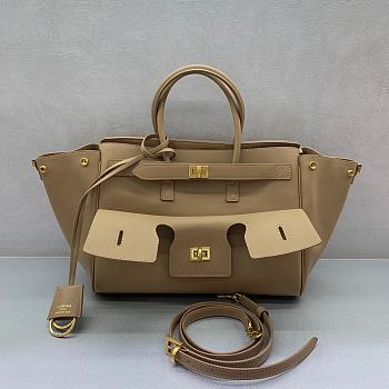 Kitlife Balenciaga Bel Air Carry All Bag in Beige 30x10x24cm