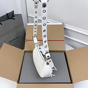Kitlife Balenciaga Le Cagole DIY Metal Mini Shoulder Bag White 26x16x10cm - 5