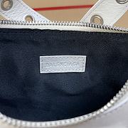 Kitlife Balenciaga Le Cagole DIY Metal Mini Shoulder Bag White 26x16x10cm - 3