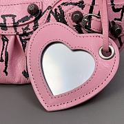 Kitlife Balenciaga Le Cagole DIY Metal Mini Shoulder Bag Pink 26x16x10cm - 5