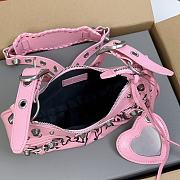 Kitlife Balenciaga Le Cagole DIY Metal Mini Shoulder Bag Pink 26x16x10cm - 3