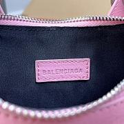 Kitlife Balenciaga Le Cagole DIY Metal Mini Shoulder Bag Pink 26x16x10cm - 2