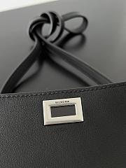 Kitlife Balenciaga Bel Air Clutch Bag Black Silver Hardware 26.9x13.9x5.3cm - 2