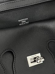 Kitlife Balenciaga Bel Air Clutch Bag Black Silver Hardware 26.9x13.9x5.3cm - 3