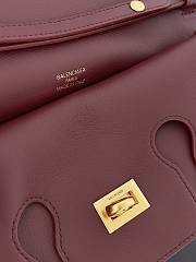 Kitlife Balenciaga Bel Air Clutch Bag Burgundy 26.9x13.9x5.3cm - 3