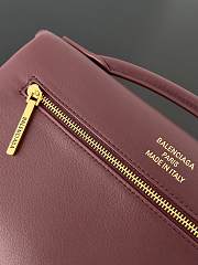 Kitlife Balenciaga Bel Air Clutch Bag Burgundy 26.9x13.9x5.3cm - 6