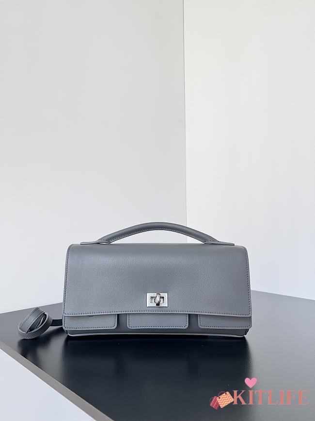 Kitlife Balenciaga Bel Air Clutch Bag Grey 26.9x13.9x5.3cm - 1