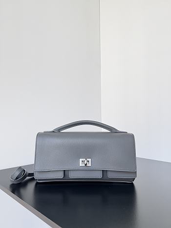 Kitlife Balenciaga Bel Air Clutch Bag Grey 26.9x13.9x5.3cm