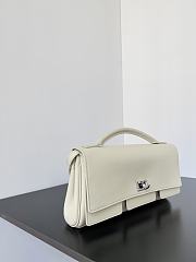 Kitlife Balenciaga Bel Air Clutch Bag White 26.9x13.9x5.3cm - 6