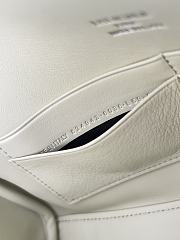 Kitlife Balenciaga Bel Air Clutch Bag White 26.9x13.9x5.3cm - 3