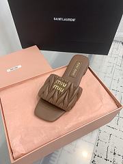 Kitlife Miu Miu Logo Slides Brown - 2