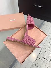 Kitlife Miu Miu Logo Slides Pink Gold Hardware - 4