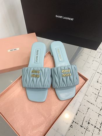 Kitlife Miu Miu Logo Slides Blue