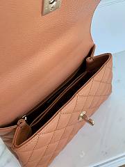 Kitlife Chanel Coco Handle Bag Caramel Color 24x14x10cm - 4