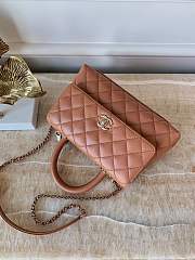 Kitlife Chanel Coco Handle Bag Caramel Color 24x14x10cm - 2