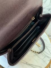 Kitlife Chanel Coco Handle Bag Dark Brown 24x14x10cm - 5