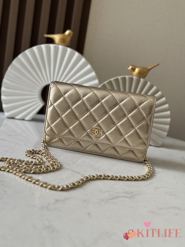 Kitlife Chanel Woc Gold Bag 19cm - 1
