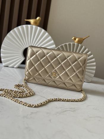 Kitlife Chanel Woc Gold Bag 19cm