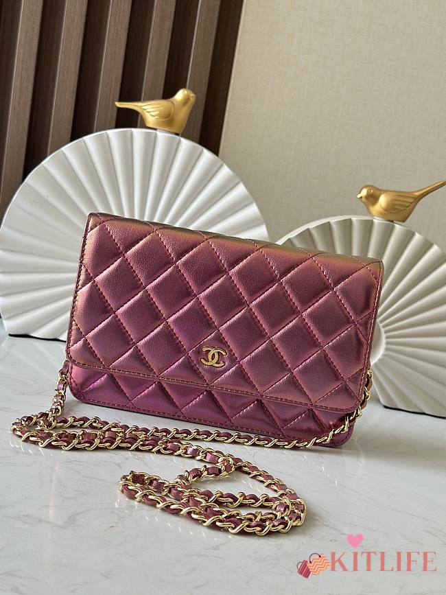 Kitlife Chanel Woc Purple Bag 19cm - 1