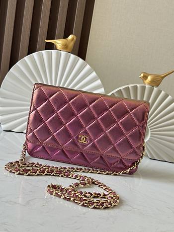Kitlife Chanel Woc Purple Bag 19cm
