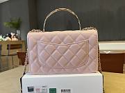 Kitlife Chanel 25ss Woc Bag Pink Grain Leather A96141 19cm - 5