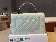 Kitlife Chanel 25ss Woc Bag Green Grain Leather A96141 19cm - 4