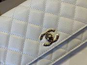 Kitlife Chanel 25ss Woc Bag White Grain Leather A96141 19cm - 6