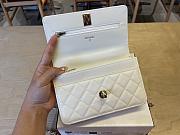 Kitlife Chanel 25ss Woc Bag White Grain Leather A96141 19cm - 2