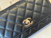 Kitlife Chanel 25ss Woc Bag Black Grain Leather A96141 19cm - 3